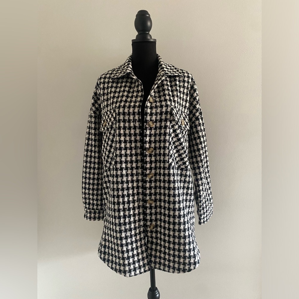 Houndstooth Shacket - image 1